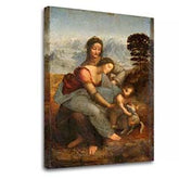 Slika na platnu Leonardo da Vinci - Sveta družina s sveto Ano